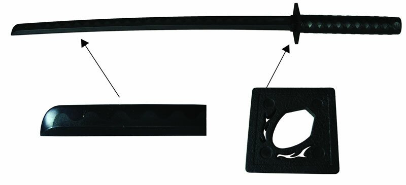 Bokken Ninja z tworzywa czarny