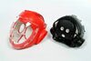 Czerwony kask z maską - sztuczna skóra - GTTB109AR-XL