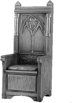 Figurka Tron Króla Artura - Rycerze Okrągłego Stołu - Les Etains Du Graal