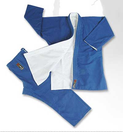 Judogi plecionka - biało-niebieska gruba 16oz Judogi plecionka - biało-niebieska gruba 16oz