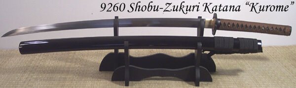 Katana Cheness Shobu Zukuri - Kurome 9260 Spring Steel