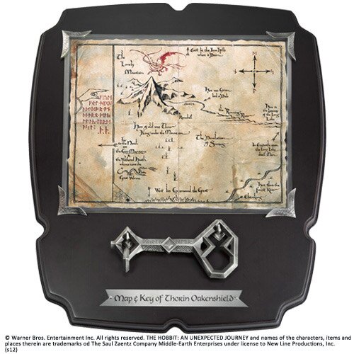 Klucz i Mapa Thorina z filmu Hobbit - Deluxe - Noble Collection