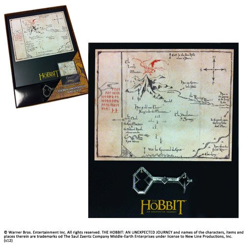 Klucz i Mapa Thorina z filmu Hobbit Noble Collection