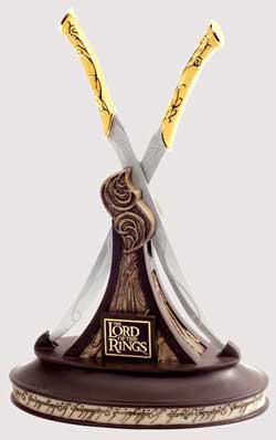 LOTR Miniature Fighting Knives of Legolas LOTR Miniature Fighting Knives of Legolas