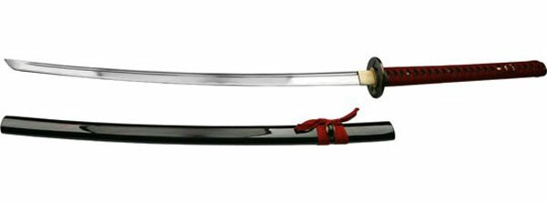 Miecz Ten Ryu Handmade Burgundy Katana Miecz Ten Ryu Handmade Burgundy Katana