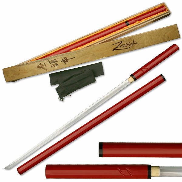 Miecz Zatoichi Hand Forged Sword Red Miecz Zatoichi Hand Forged Sword Red