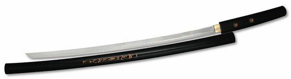 Miecz Samurai Shirasaya Black With Mini Tanto