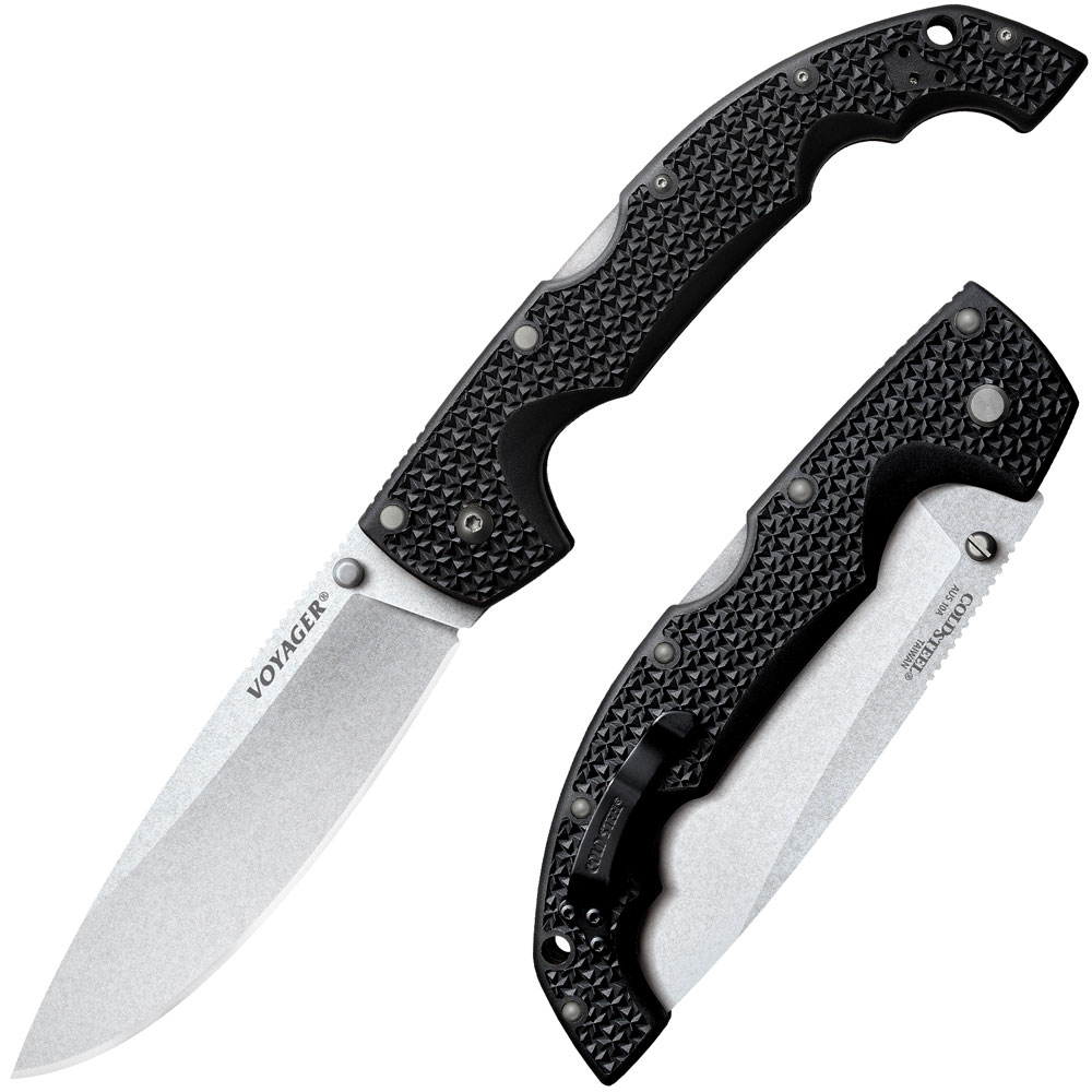 Nóż Cold Steel Extra Large Drop Point Voyager Plain Edge AUS10A Nóż Cold Steel Extra Large Drop Point Voyager Plain Edge AUS10A