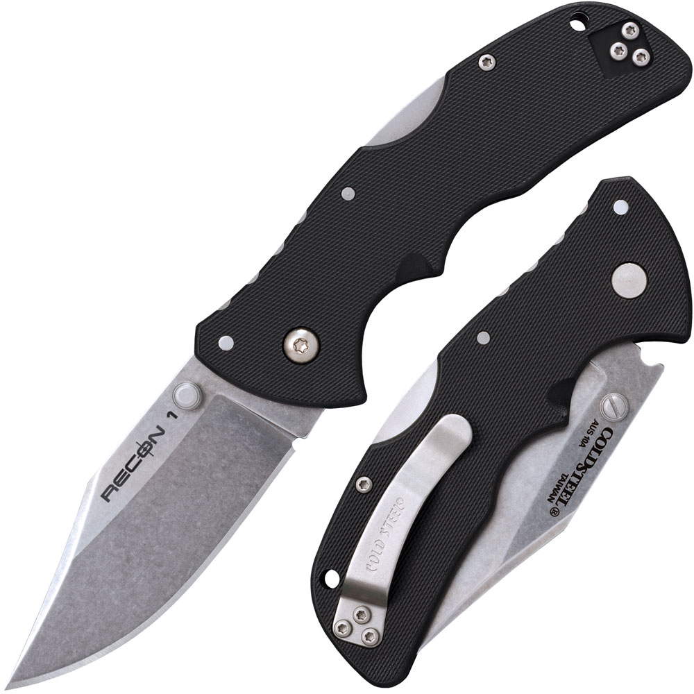 Nóż Cold Steel Mini Recon 1 Clip Point 10A Stone Wash
