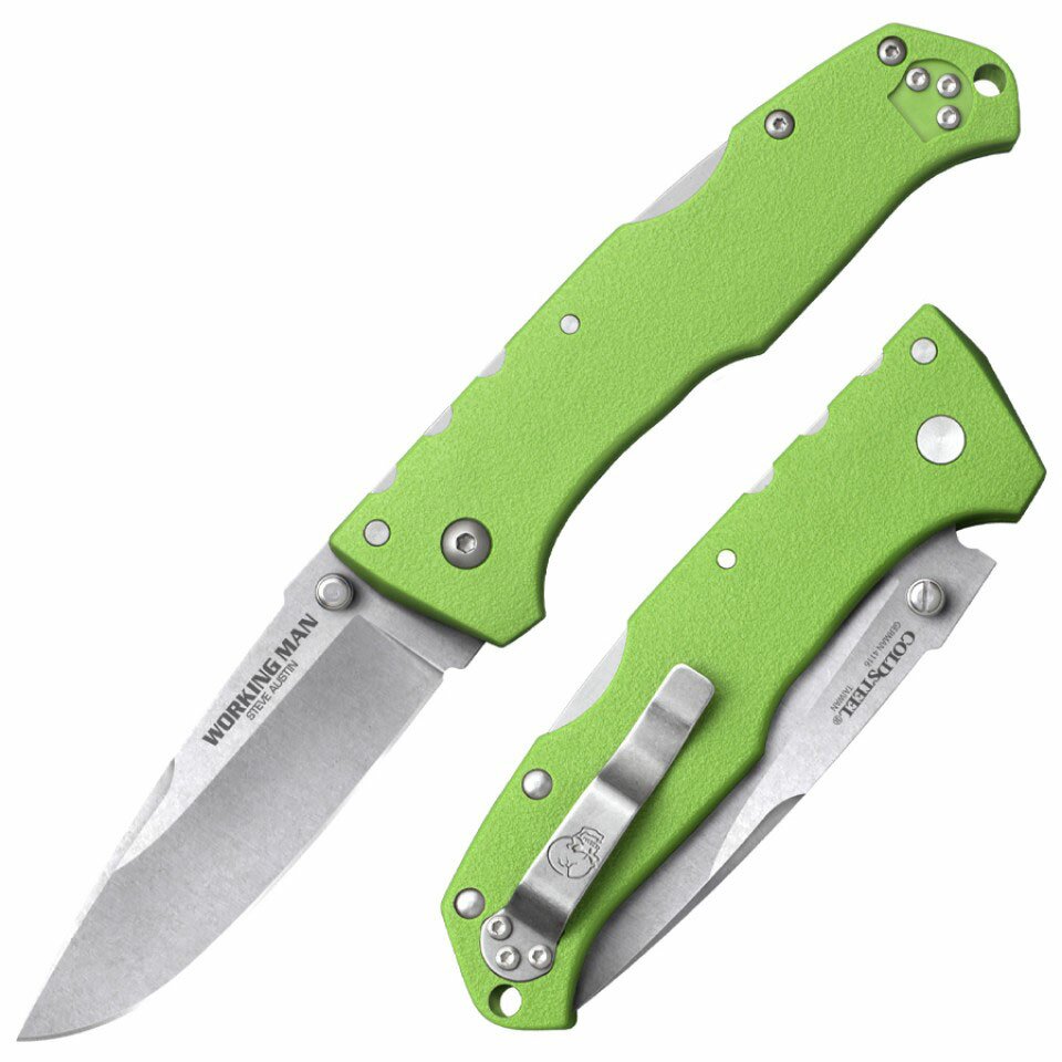 Nóż Cold Steel Steve Austin Working Man (Neon Green)