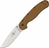 Nóż Ontario RAT-1 Satin Plain Coyote Brown