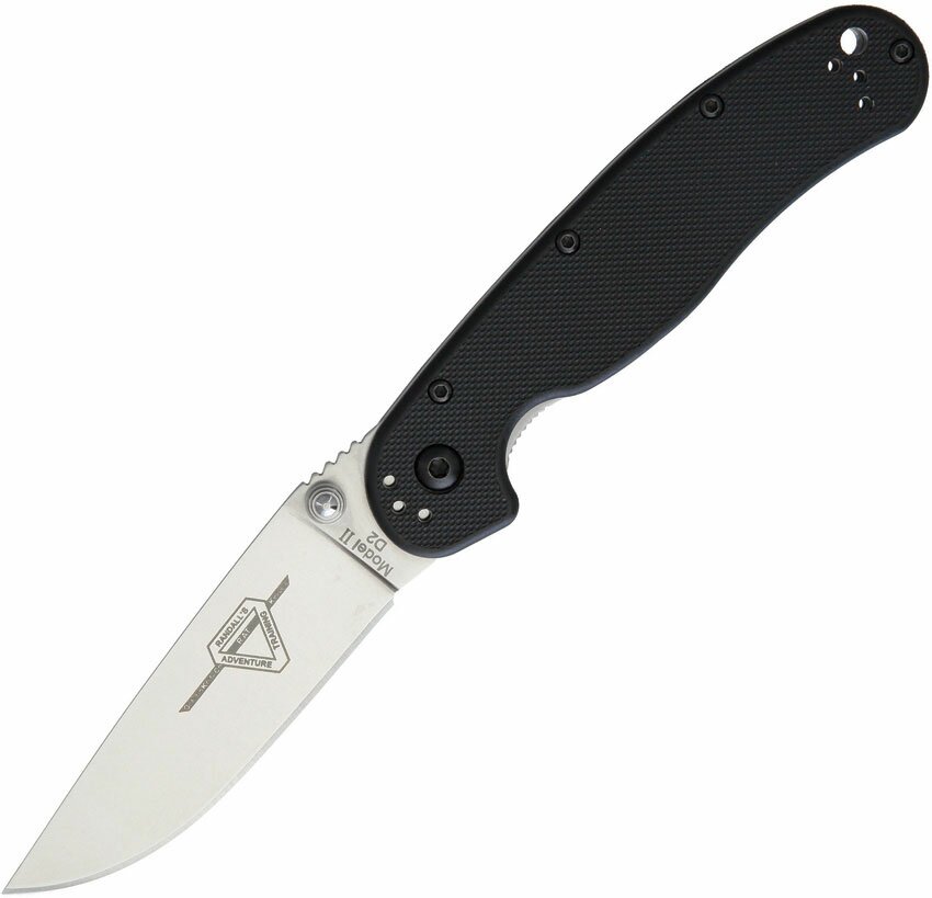 Nóż Ontario RAT 2 Linerlock Black D2