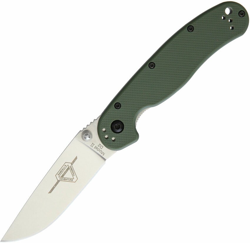 Nóż Ontario RAT 2 Linerlock OD Green D2 Nóż Ontario RAT 2 Linerlock OD Green D2