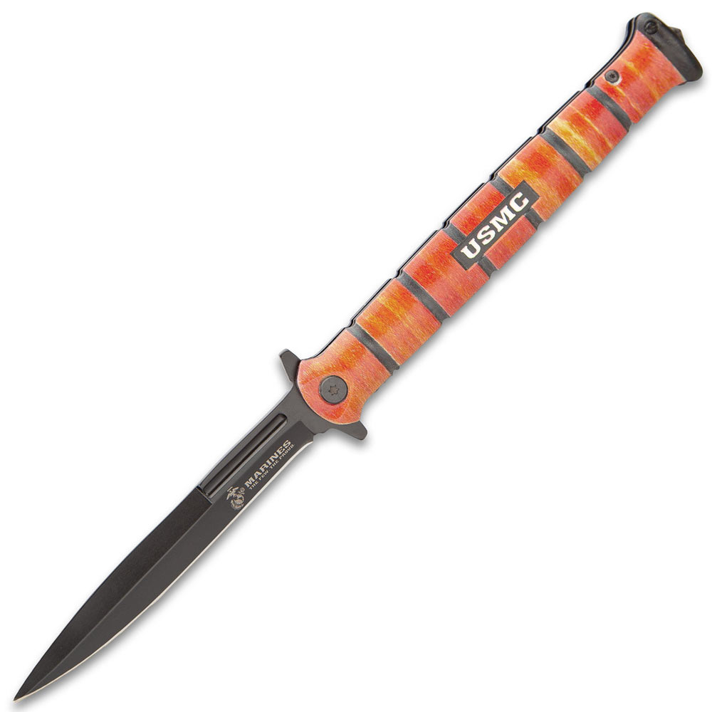 Nóż United Cutlery USMC Colossal Heritage Stiletto Pocket Knife Nóż United Cutlery USMC Colossal Heritage Stiletto Pocket Knife