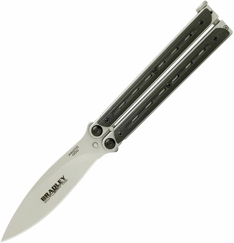 Nóż motylkowy - Bradley Kimura Butterfly Black G10