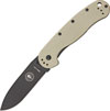 Nóż składany ESEE Avispa D2 Desert Tan Handle Black Blade
