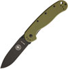 Nóż składany ESEE Avispa D2 OD Green Handle Black Blade - BRK1302ODB