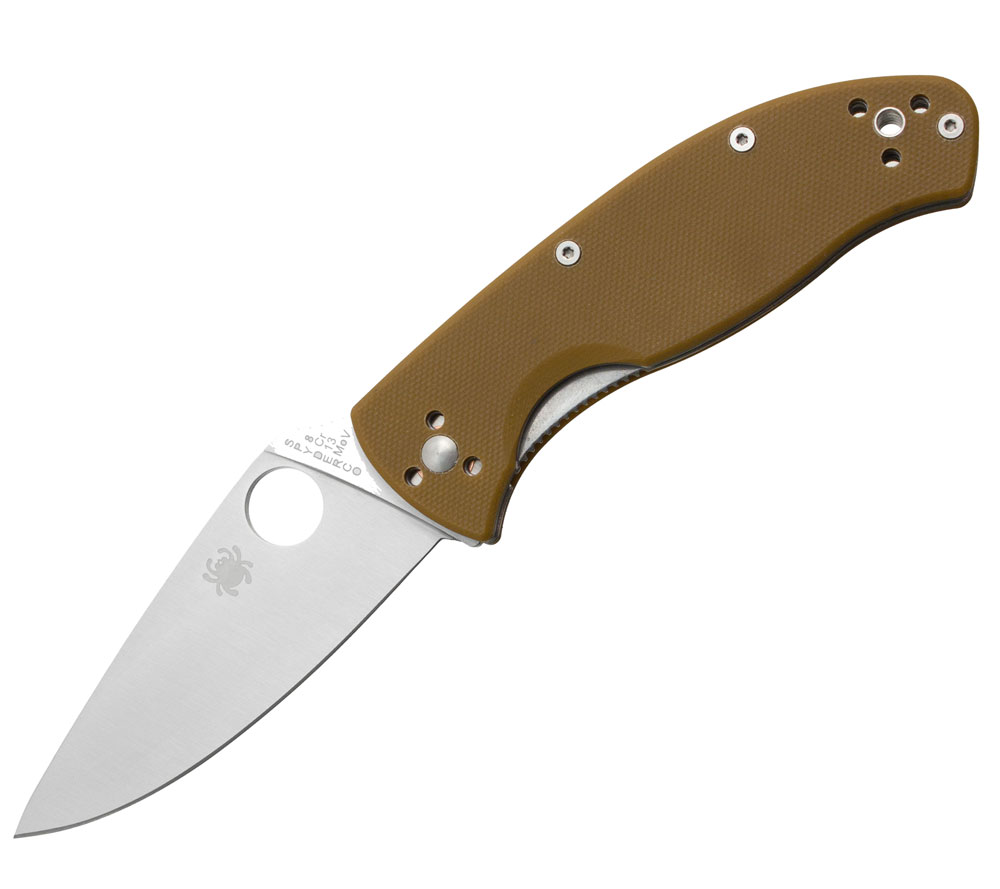 Nóż składany Spyderco Tenacious Plain Blade Brown Nóż składany Spyderco Tenacious Plain Blade Brown