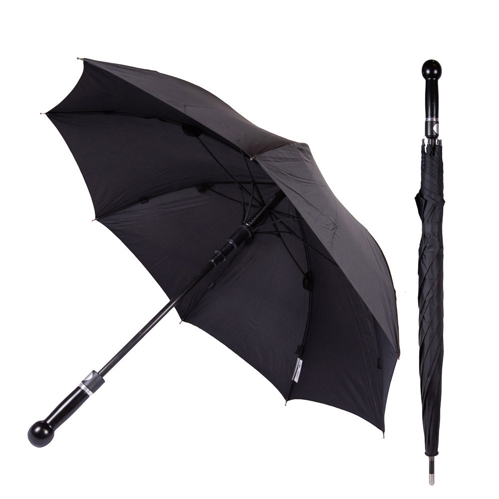 Parasol do samoobrony męski z odblaskiem - Security Umbrella men standard knob handle Parasol do samoobrony męski z odblaskiem - Security Umbrella men standard knob handle