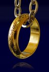 Pierścień z filmu Władca Pierścieni LOTR Ring The One Ring (pozłacany) - NN0903