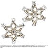 Srebrne Kolczyki Galadrieli z filmu Hobbit - Galadriel Ring Earrings - NN1269