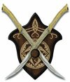 Sztylety Legolasa  z filmu Władca Pierścieni LOTR Fighting Knives of Legolas