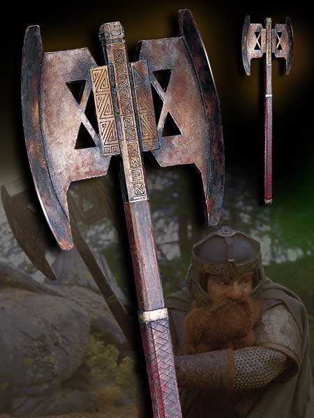 Topór bojowy Gimliego - LOTR Battle Axe of Gimli - Noble Collection Topór bojowy Gimliego - LOTR Battle Axe of Gimli - Noble Collection