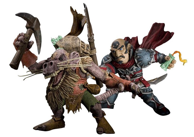 World of Warcraft Series 8 Action Figure Gnome Rogue vs Kobold Miner World of Warcraft Series 8 Action Figure Gnome Rogue vs Kobold Miner