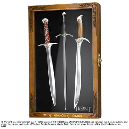 Zestaw miniaturek mieczy The Hobbit Letter Opener Set Swords Zestaw miniaturek mieczy The Hobbit Letter Opener Set Swords